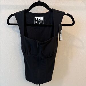 Ta3 Sleeveless Corsety Top